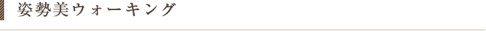 姿勢美ウォーキング