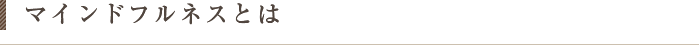 マインドフルネスとは